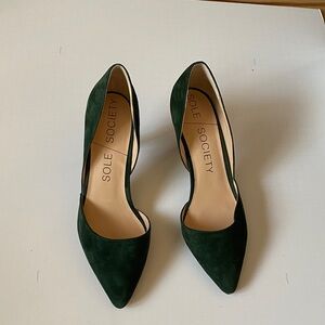 Sole Society Dark Green Heels